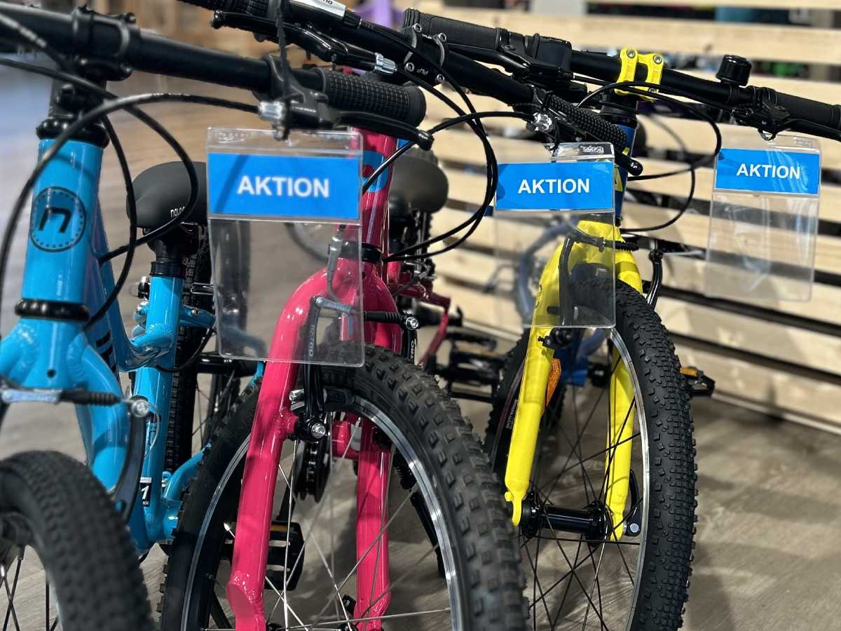 Aktionen auf Kinderfahrräder und Zubehör