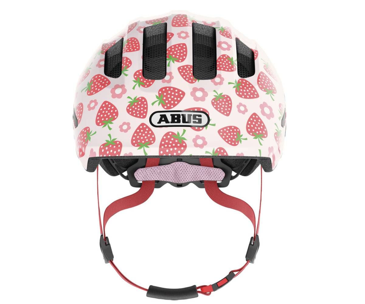 Abus SMILEY 3.0 LED Kindervelo-Helm M | Rose strawberry