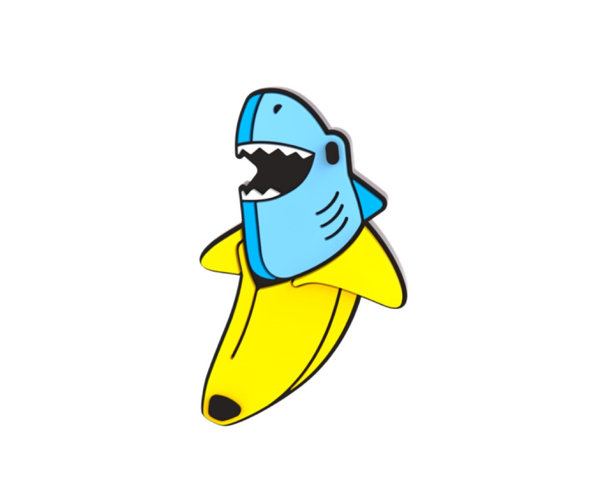 Woom Pop Ons Bananenhai