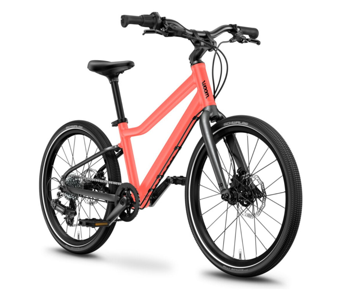 Woom Explore 4 Kindervelo coral