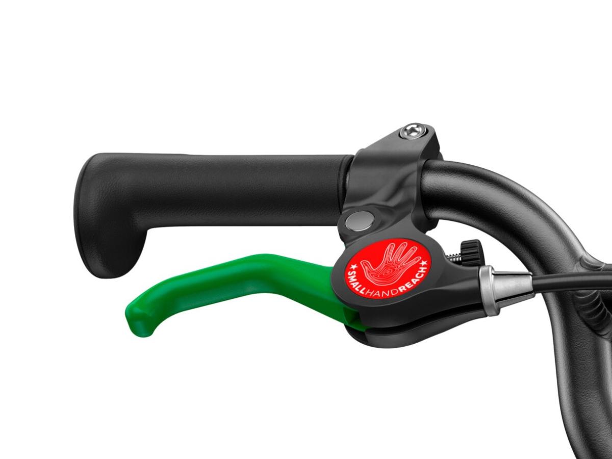 Die Bremsen an den Woom Go Kindervelos brauchen wenig Kraft und können auf kleine Hände eingestellt werden. 