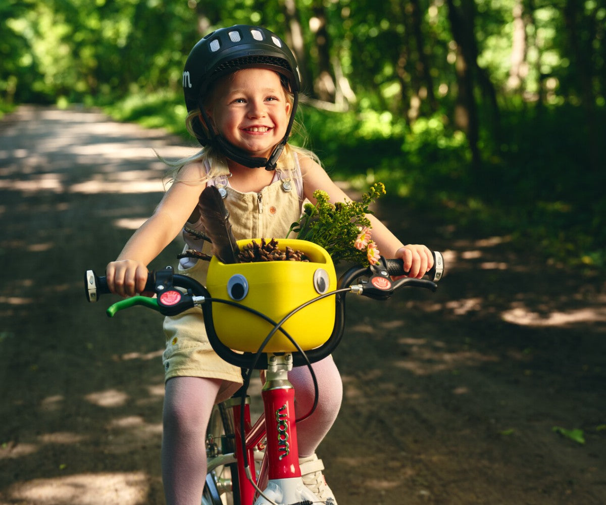 Woom Pop Kinderfahrradkorb mit Augen